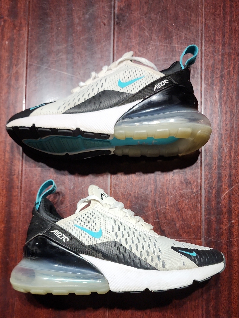 Nike Air Max 270 Women's Shoes White-Dusty Cactus Sz 5